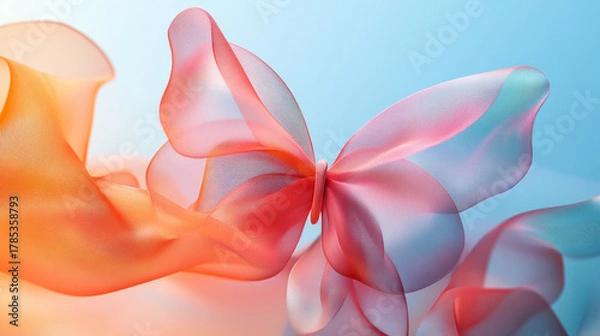 Obraz Iridescent Butterfly with Delicate Wings and Ethereal Beauty