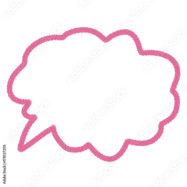 Obraz pink speech bubble