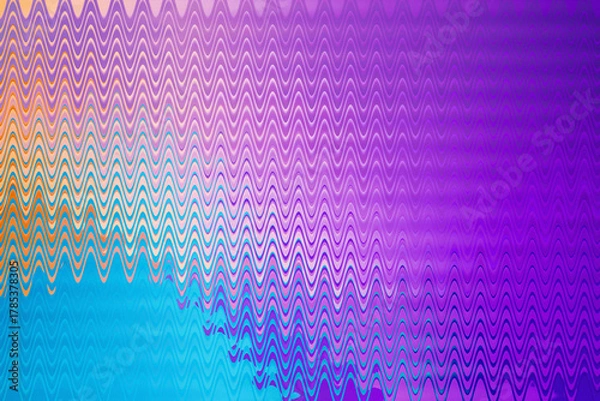 Obraz Illustration of abstract background with vibrant colors and wavy lines for modern design