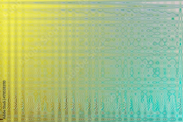 Obraz Illustration of abstract background with yellow and blue gradient and horizontal lines pattern