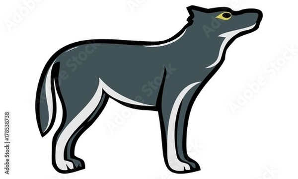 Obraz design a wolf image