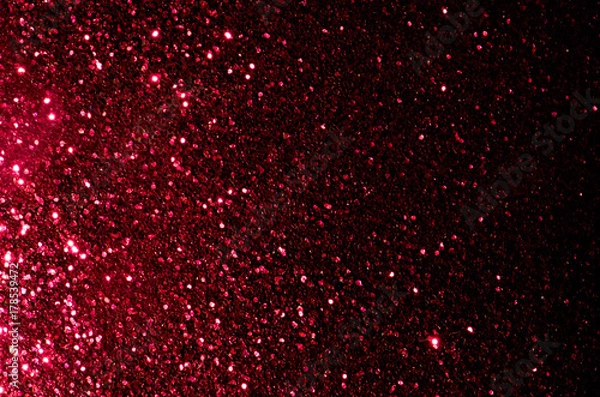 Fototapeta red glitter texture christmas abstract background