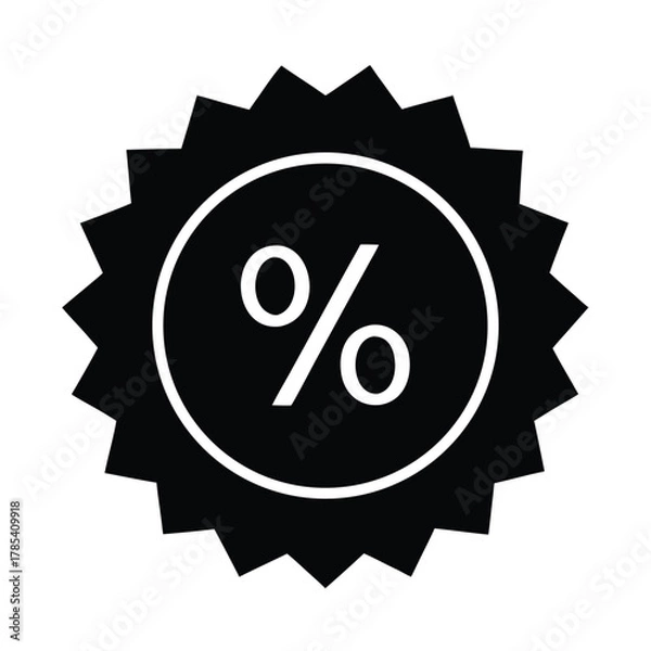 Obraz discount label vector vector on white background