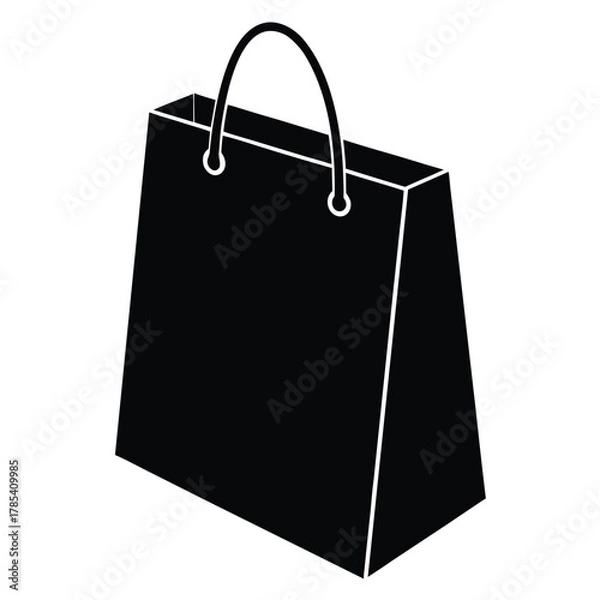 Obraz shopping bag icon on white background