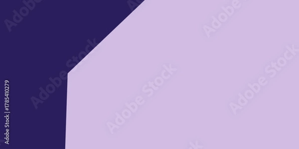 Obraz Offset Geometric Corner Background Vector Illustration. Abstract corner design where the dark purple shape steps inward before continuing diagonally.