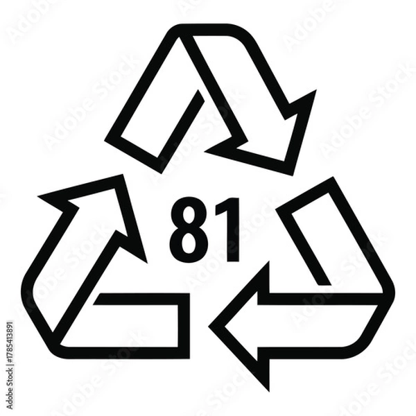 Obraz Recycling symbol 81