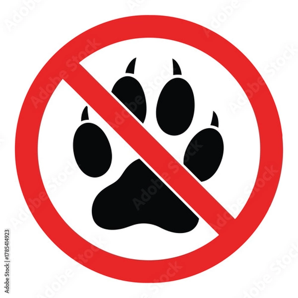 Obraz No pets allowed sign