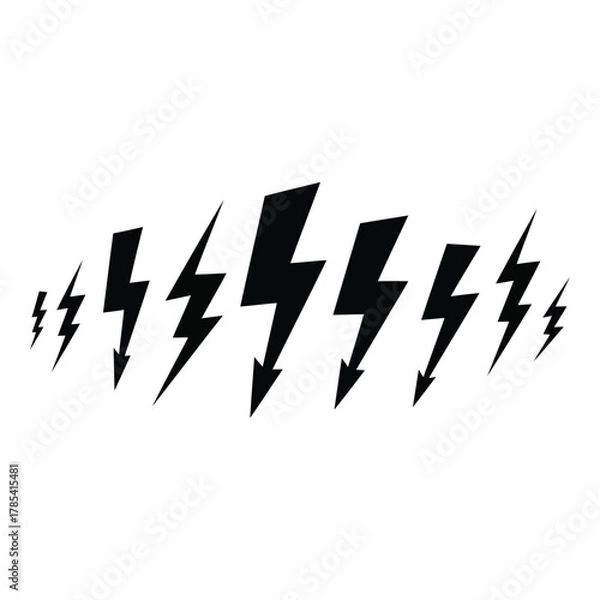 Fototapeta Lightning bolts