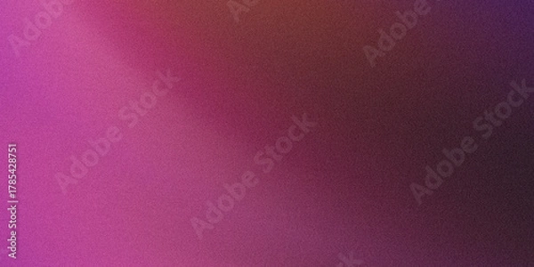 Fototapeta Bright Pink To Dark Purple Gradient With Subtle Grain Texture magenta background