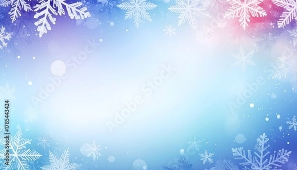 Obraz 冬カラーの青いアブストラクト背景4