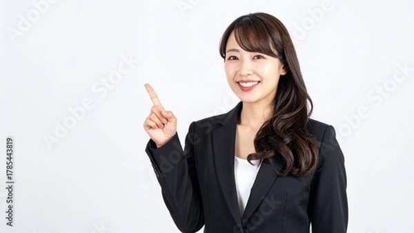 Obraz オフィスの若いビジネスウーマン 16:9サイズ