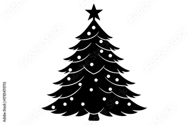Obraz christmas tree vector