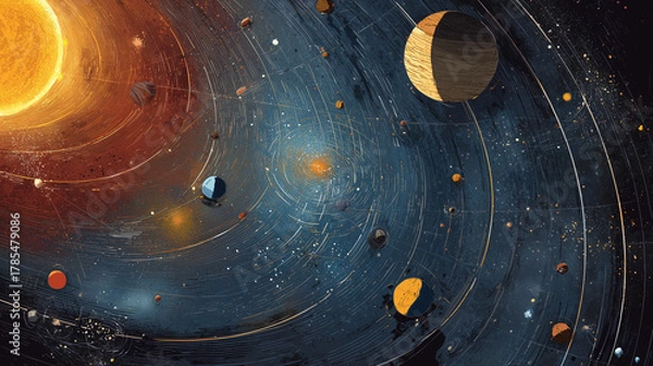 Fototapeta Astronomy Calendar Event - Perihelion Day Celebration 