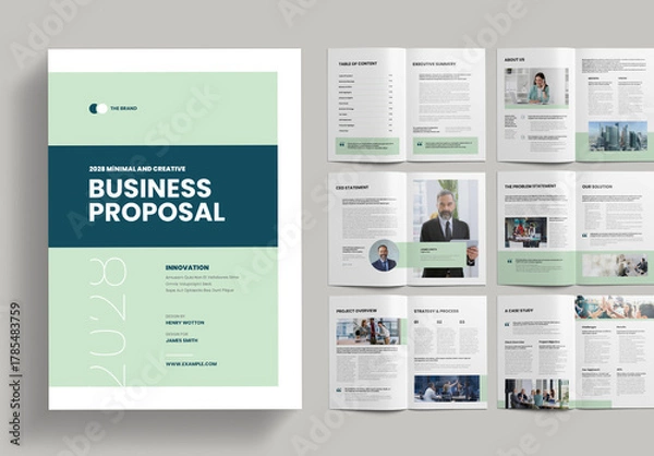 Fototapeta Proposal Layout