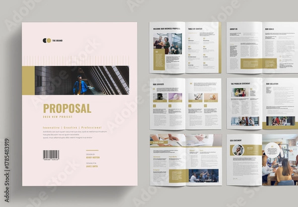 Fototapeta Proposal Layout