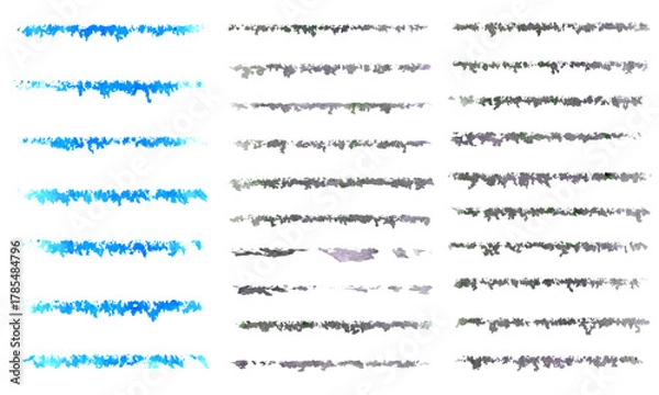 Obraz Abstract Digital Brush Strokes Collection – Hand-Drawn Grunge and Modern Artistic Lines for Creative Design.