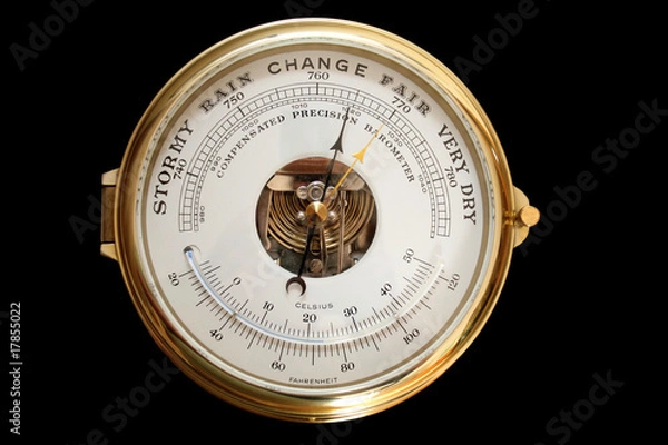 Obraz Barometer Stormy Change Fair Dry