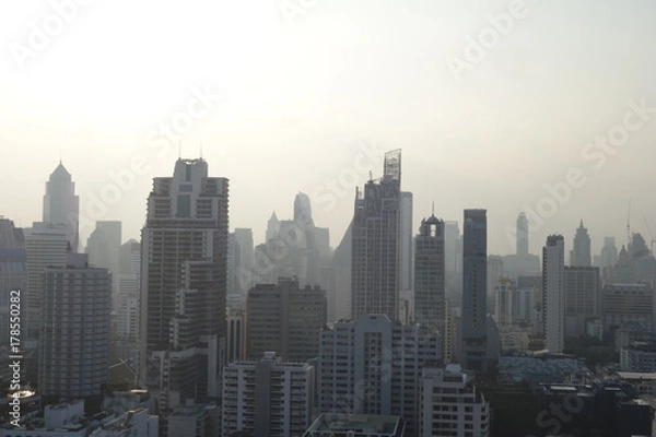 Fototapeta タイ、バンコク、ビル群