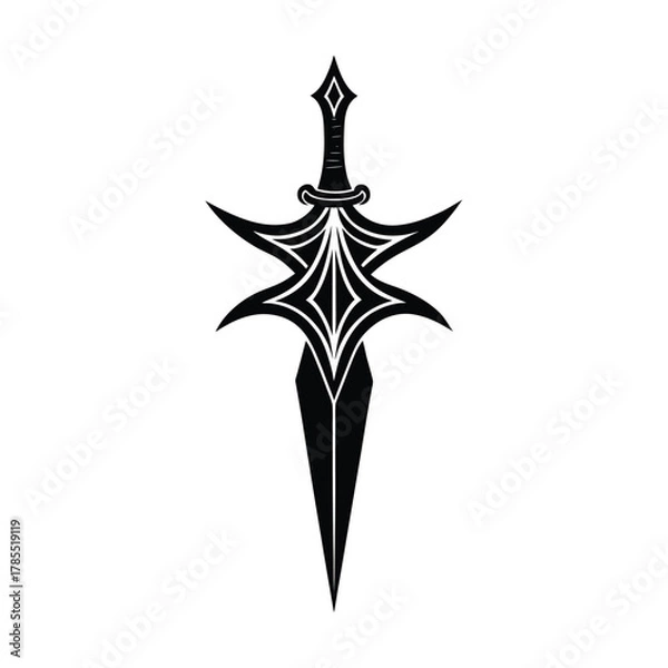 Fototapeta Gothic Dagger Design