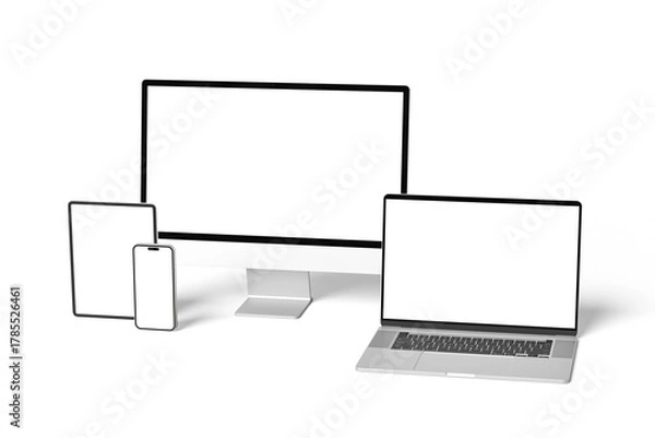 Fototapeta Blank Multi Device Mockup