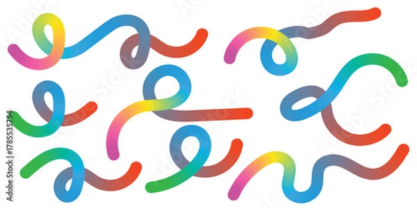 Fototapeta Geometric Flow of Color  Modern Gr