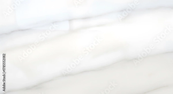 Obraz Elegant white marble texture with subtle gray veining, featuring a smooth reflective surface and a bright light highlight