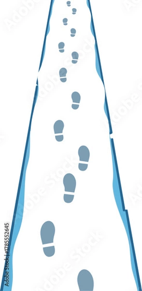 Obraz Footprints in the Snow