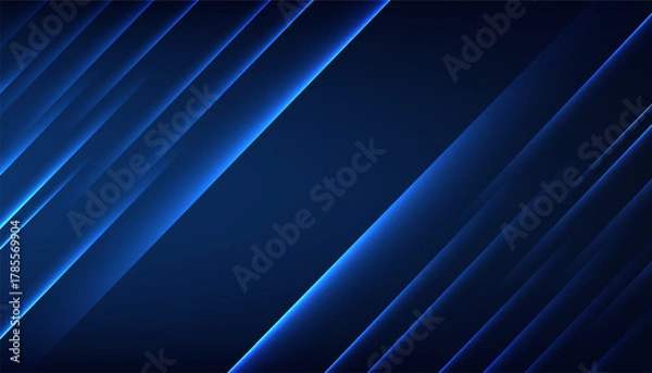 Fototapeta Abstract white shiny glitter decorative on blue background with soft light. Vector illustration