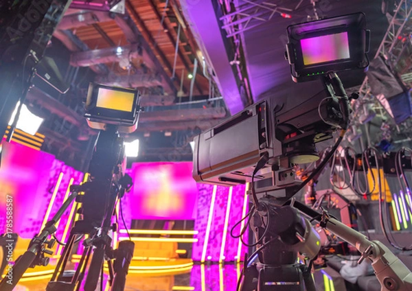 Fototapeta TV program recording studio