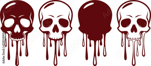 Fototapeta Abstract geometric pattern with bold color accents