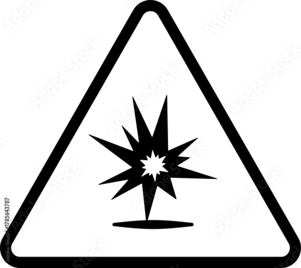 Obraz vector illustration of a explosive icon