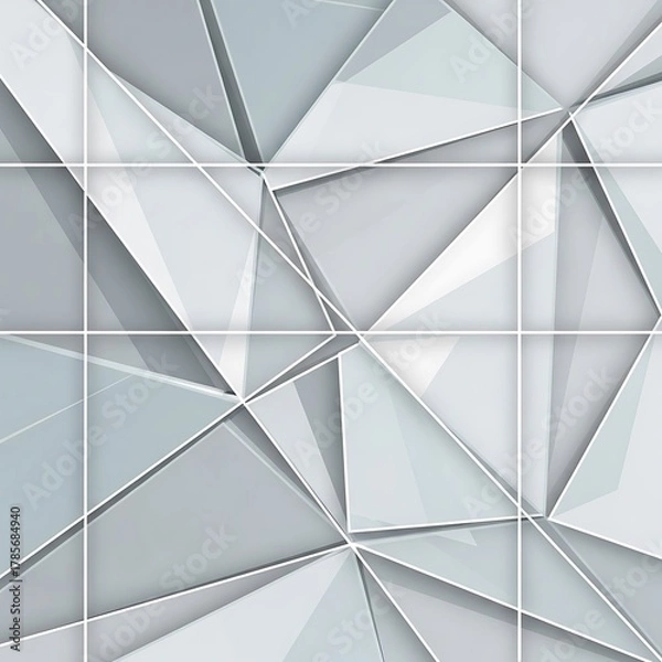 Fototapeta Blue geometric abstract background with modern architectural pattern