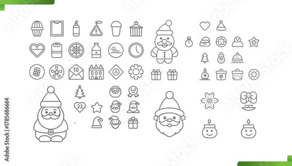 Obraz Cartoon  palette and text elements