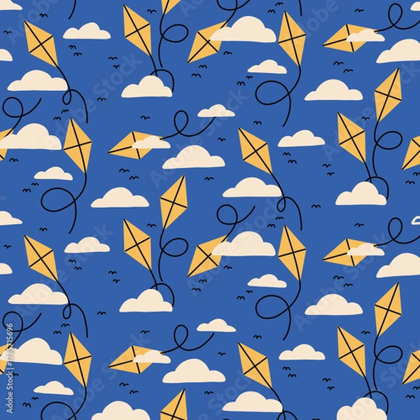 Obraz seamless kite pattern