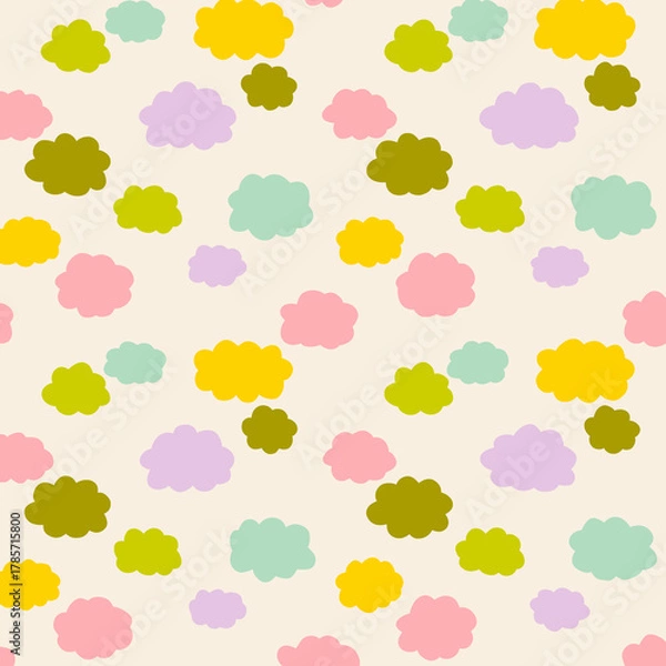 Obraz colorful clouds pattern