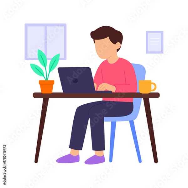 Obraz Blog Post, writing informative articles for website readers