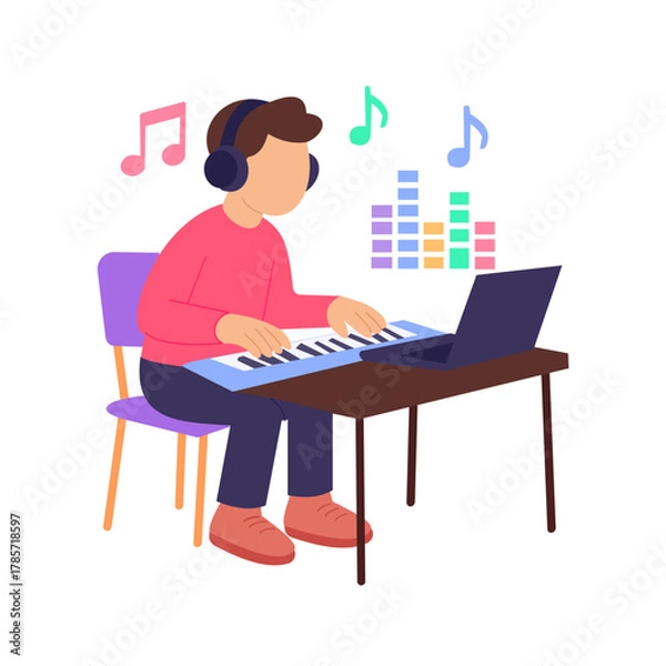 Obraz Background Music, adding sound to videos or stories