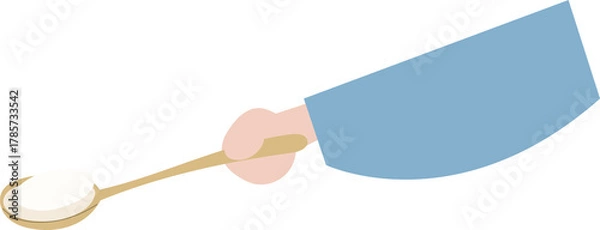 Obraz 숟가락 든 손