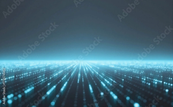 Fototapeta abstract blue background with rays