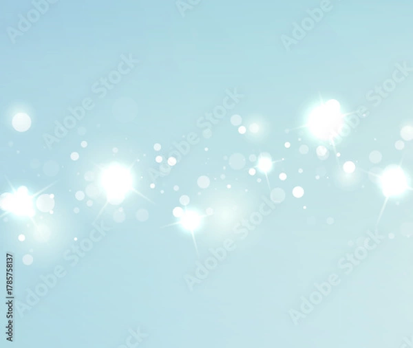 Fototapeta Light Blue Vector Bokeh Background For Spa And Relaxation