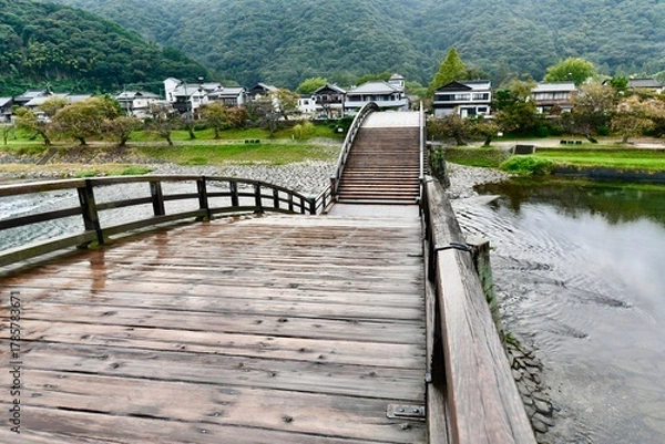 Obraz 山口の美しい橋の錦帯橋