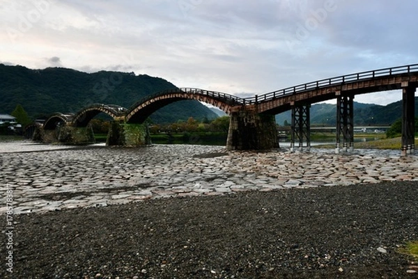 Obraz 山口の美しい橋の錦帯橋