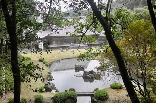 Obraz 山口県山口市の常栄寺庭園の雪舟庭