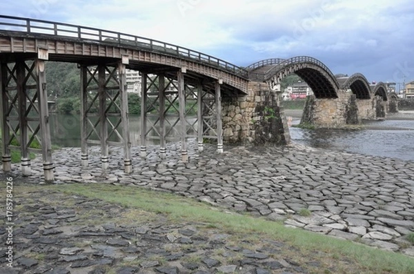 Obraz 山口の美しい橋の錦帯橋