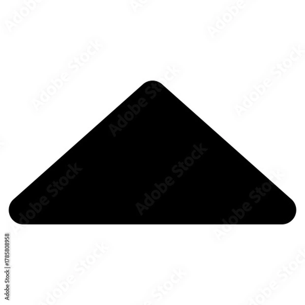 Fototapeta caret up solid icon	
