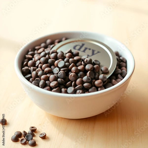 Fototapeta White ceramic bowl filled with fresh pine nuts White ceramic bowl filled with fresh pine nuts White ceramic bowl filled with fresh pine nuts