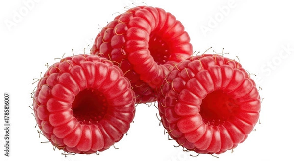 Obraz Raspberry isolated on transparent background