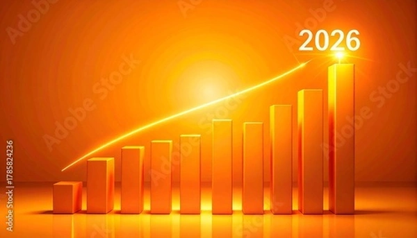 Fototapeta Upward Prosperity Path