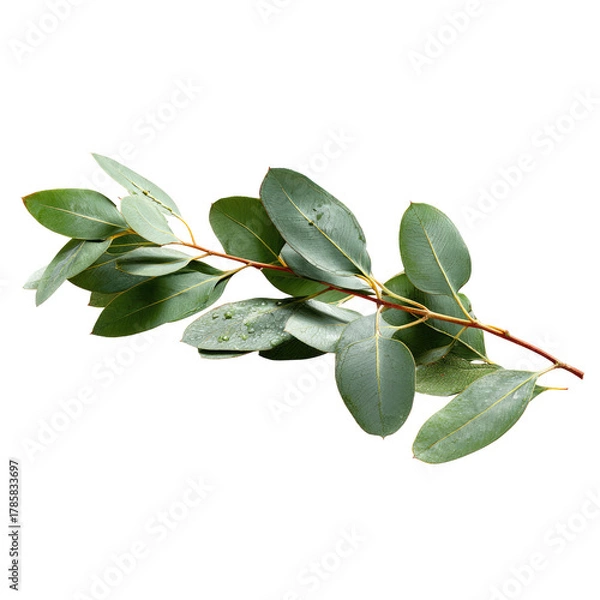 Fototapeta Eucalyptus branch with leaves