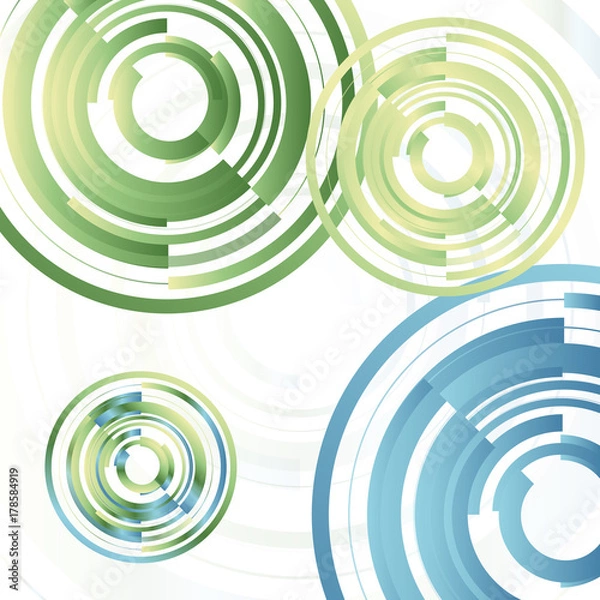 Fototapeta Abstract background with various technological elements. Vertical structure pattern technology backdrop. Vector